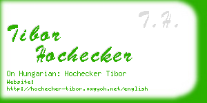 tibor hochecker business card
